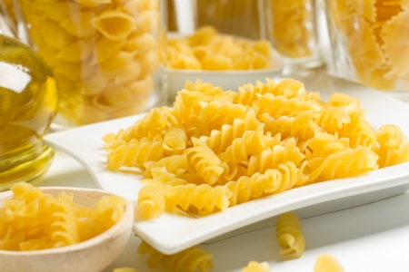 Raw pastaの写真素材