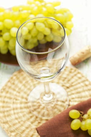 A glass of wineの写真素材