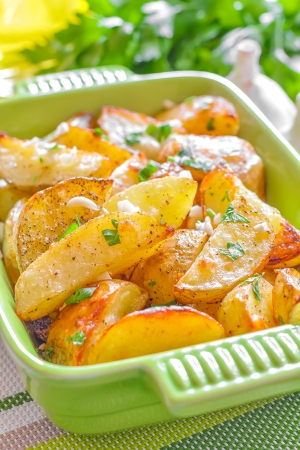 Baked potatoの写真素材
