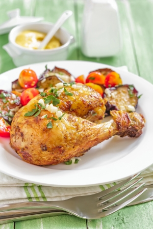 Chicken legの写真素材