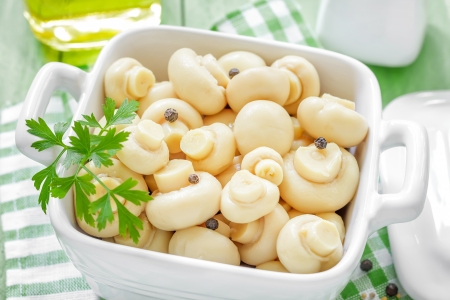 Marinated mushroomsの写真素材