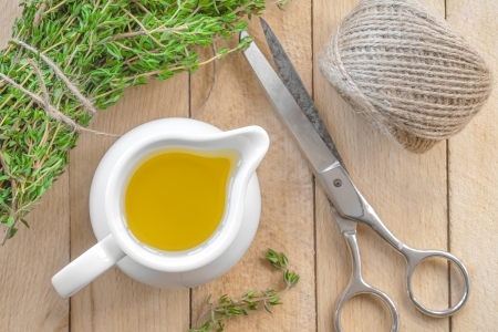 Thyme oilの写真素材