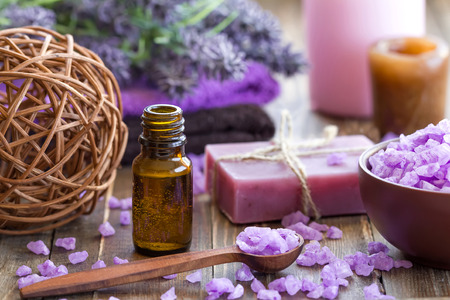 Lavender spaの写真素材
