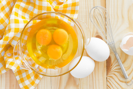 Raw eggs and whiskの写真素材