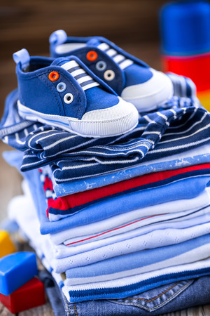 baby clothesの写真素材
