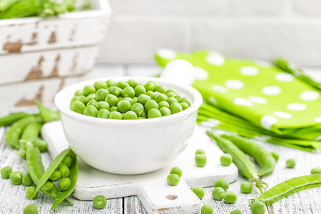 Fresh green peasの写真素材