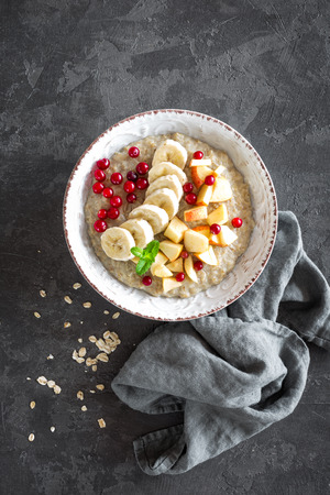 Oatmeal porridgeの写真素材