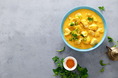 Chicken tikka masala curry, traditional indian cuisine