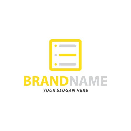 Creative List Logo Design, Vectorのイラスト素材