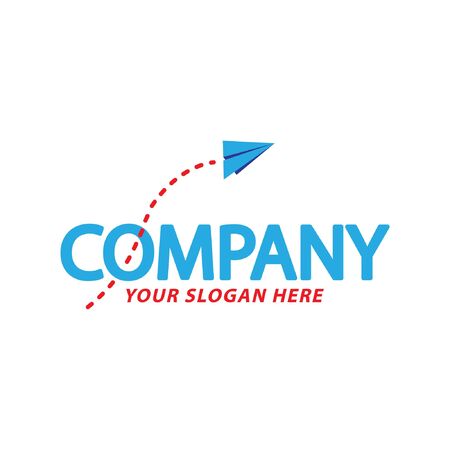 Creative Paper Plane Logo Design, Vectorのイラスト素材