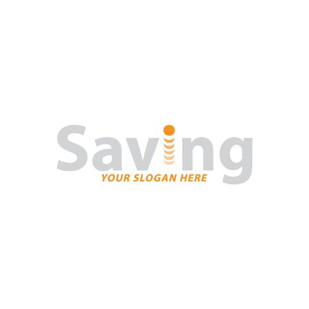 Creative Saving Logo Design, Vectorのイラスト素材