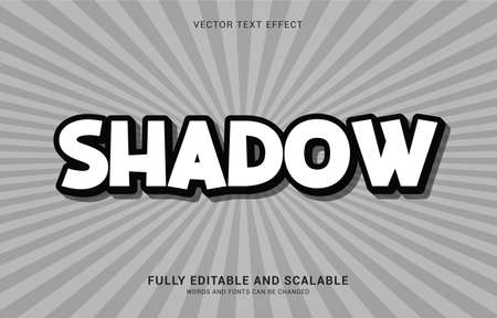 editable text effect, Shadow style can be use to make Titleのイラスト素材
