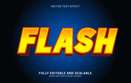 editable text effect, Flash style can be use to make Titleのイラスト素材