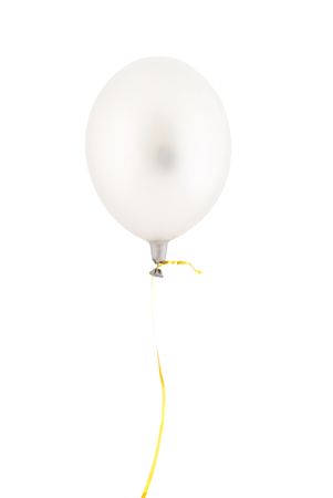 Flying balloon isolated on a white backgroundの写真素材
