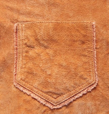 Original background for design  in the form of pocket in  a velours leatherの写真素材