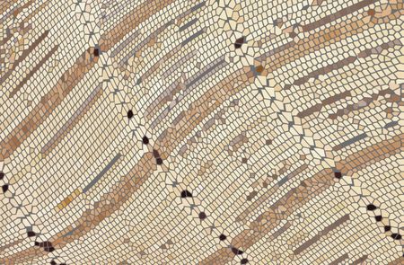 Original background in beige tone with a mosaic pattern