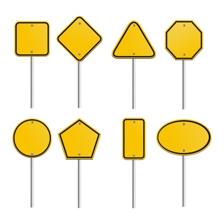 blank yellow signsのイラスト素材