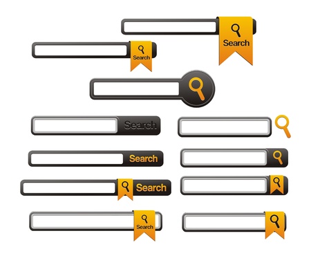 web site design template search navigation elementsのイラスト素材