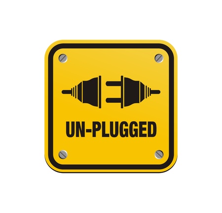 unplugged square signsのイラスト素材