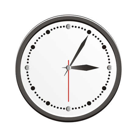 analogue clockのイラスト素材