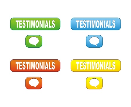 testimonials buttonsのイラスト素材