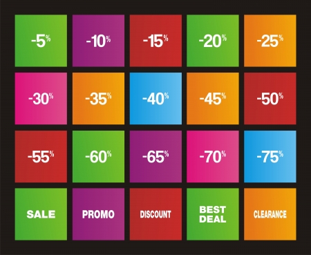 sale metro style iconsのイラスト素材