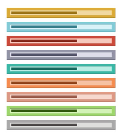 flat loading bar - proggres barのイラスト素材