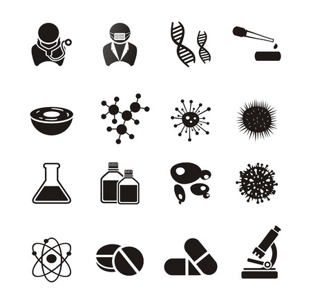 biotechnology icon setsのイラスト素材