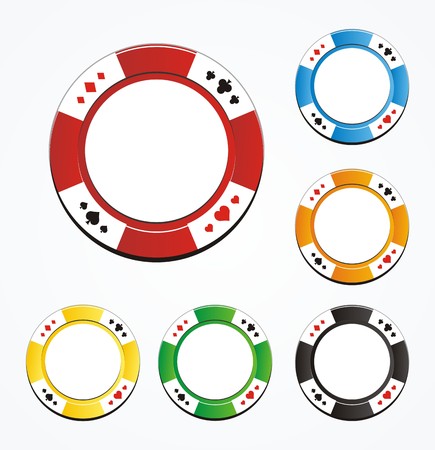 poker chip vector sets poker chip vector sets