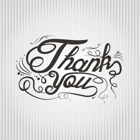 thank you hand letteringのイラスト素材