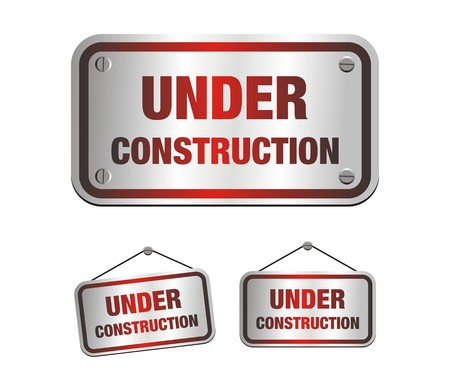 under construction signsのイラスト素材