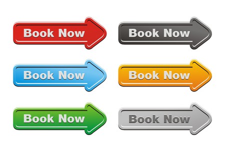 book now button sets - arrow buttonsのイラスト素材