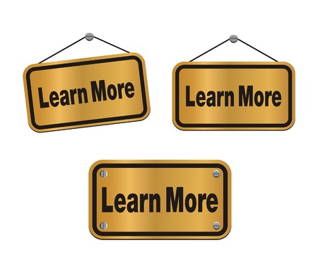 learn more - bronze signsのイラスト素材