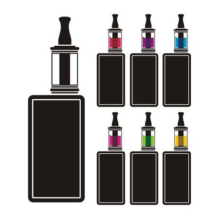 vaping device - colorful liquidのイラスト素材