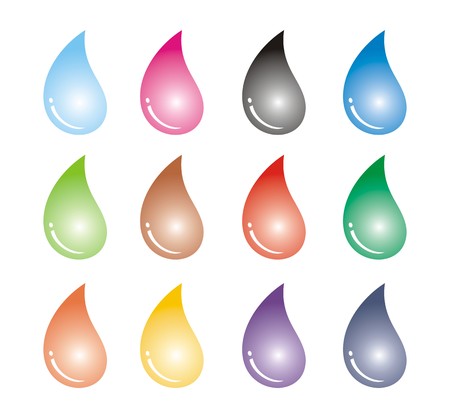water drop - colorfulのイラスト素材
