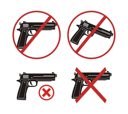 no gun - icon setsのイラスト素材