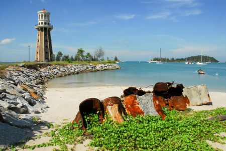 A lighthouse in Langkawi, Malaysiaの写真素材