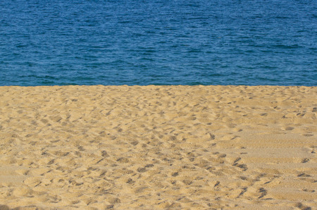 Background of sand and sea  Wallpaper の写真素材