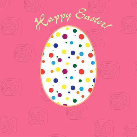 Greeting card for Easter holidays. Traditional pisanka design.のイラスト素材