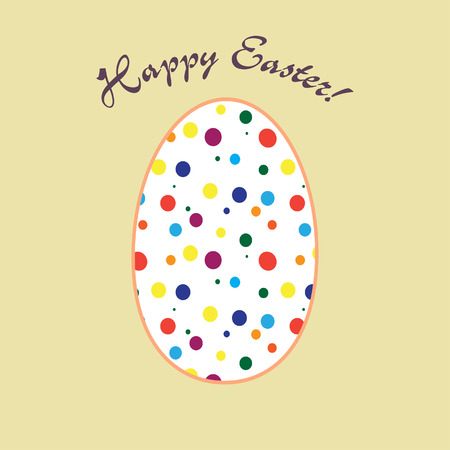 Greeting card for Easter holidays. Traditional pisanka design.のイラスト素材
