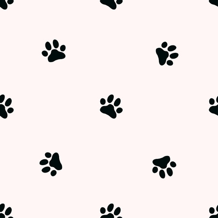 Paw zoo pattern. Illustration for zoo design.のイラスト素材