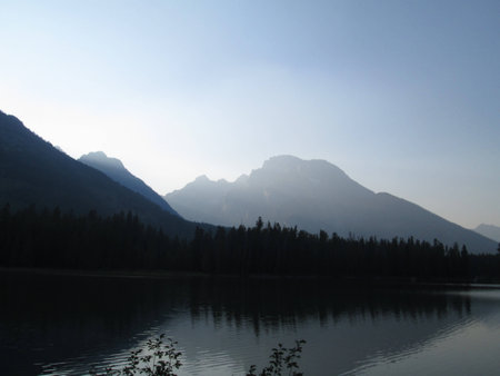 Scenic shot at Grand Teton National Parkの写真素材