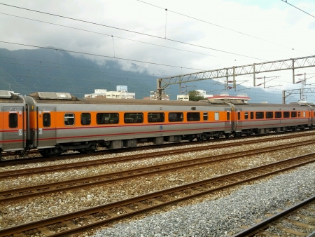 Train at the railway stationの素材