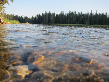 scenic lake viewの写真素材