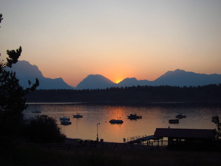 sunset view の写真素材