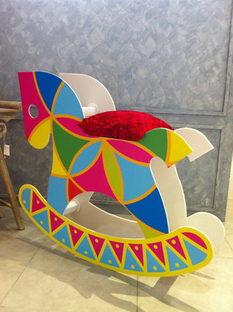 A colorful rocking horse decoの素材