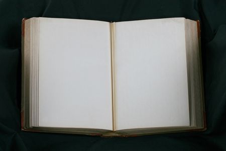 old book on black fabric very Antique and old