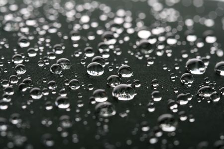 cool rain waterdrops on black