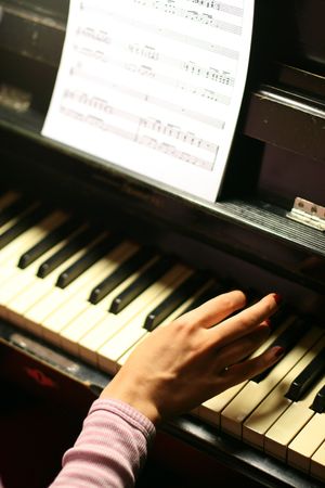 artist play on piano very wellの写真素材