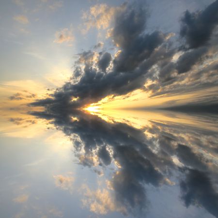 Sky cloudscape beautiful heaven and sunrise